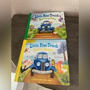 Little Blue Truck's Springtime and Feeling Happy Books